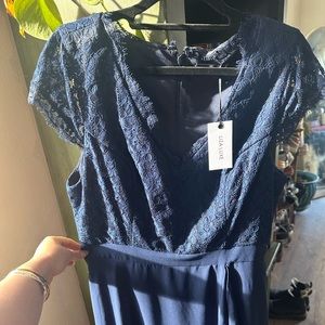 Deep Blue Gown Bridesmaid dress